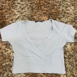 light blue brandy melville amara top 🤍